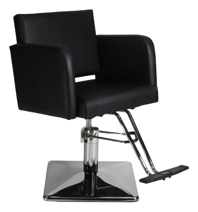 Sillón de corte hidráulico base cuadrada con apoyapiés