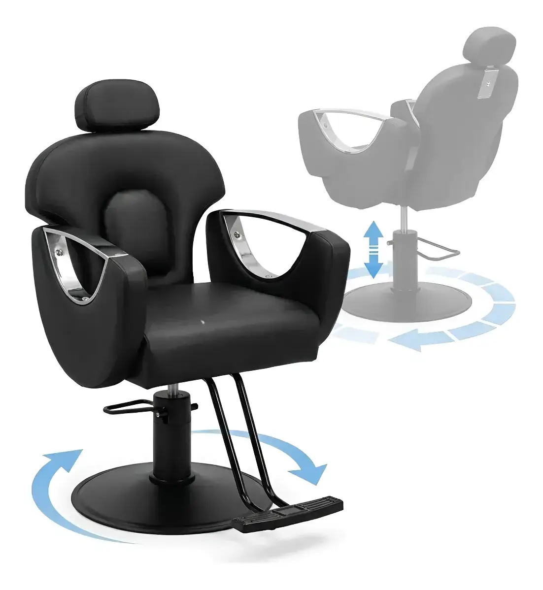 Sillón Barbero Hidráulico Gadnic