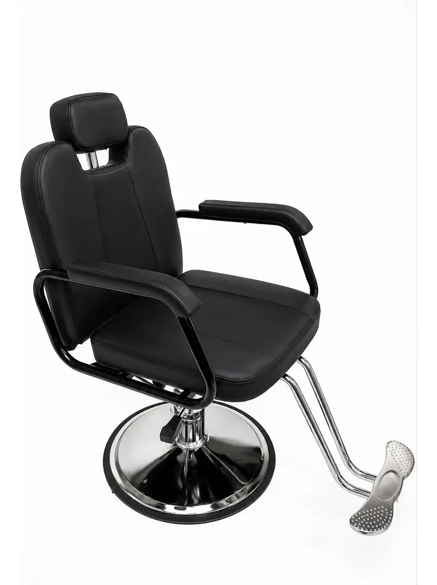 Sillón Barbero Hidráulico Negro