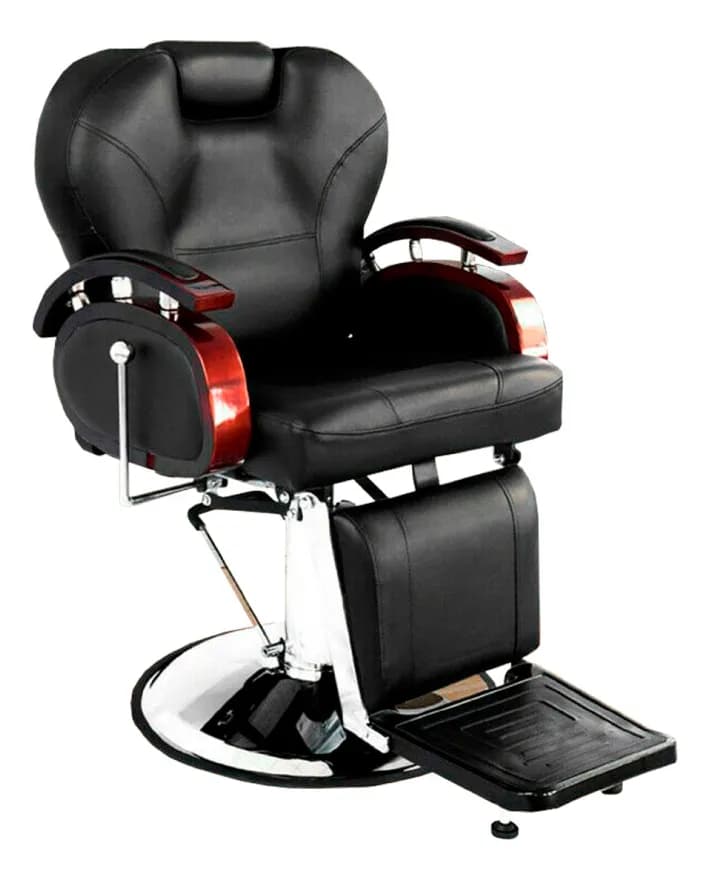 Sillón Barbero Hidráulico Negro